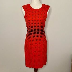 J. Crew Sleeveless Red Midi Dress Size 0